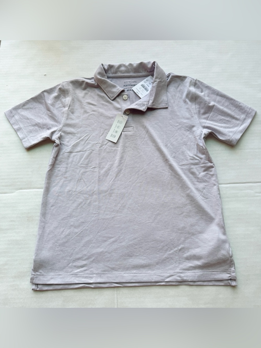 Crewcuts Boys New Performance Polo
Shirt in lilac Size M 8-9Y
NWT